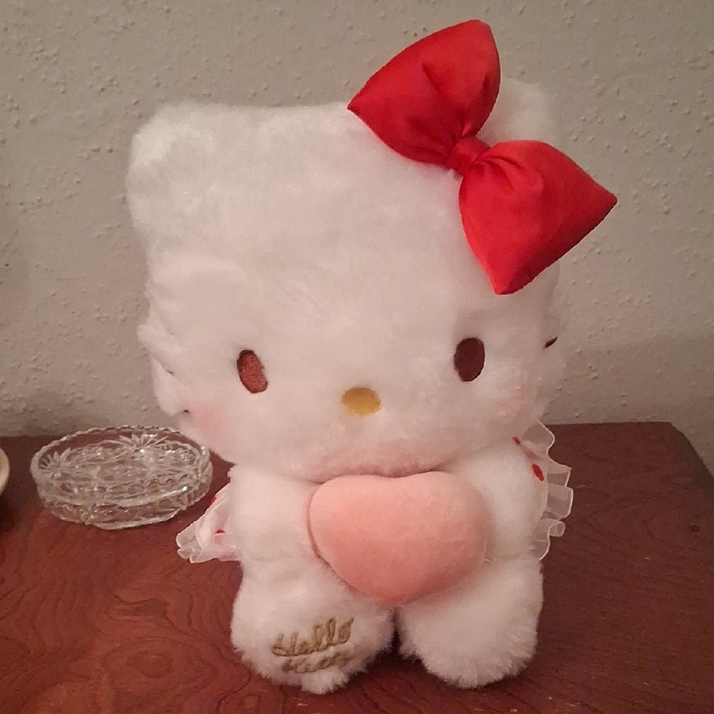 Hello Kitty Plush with Red Bow